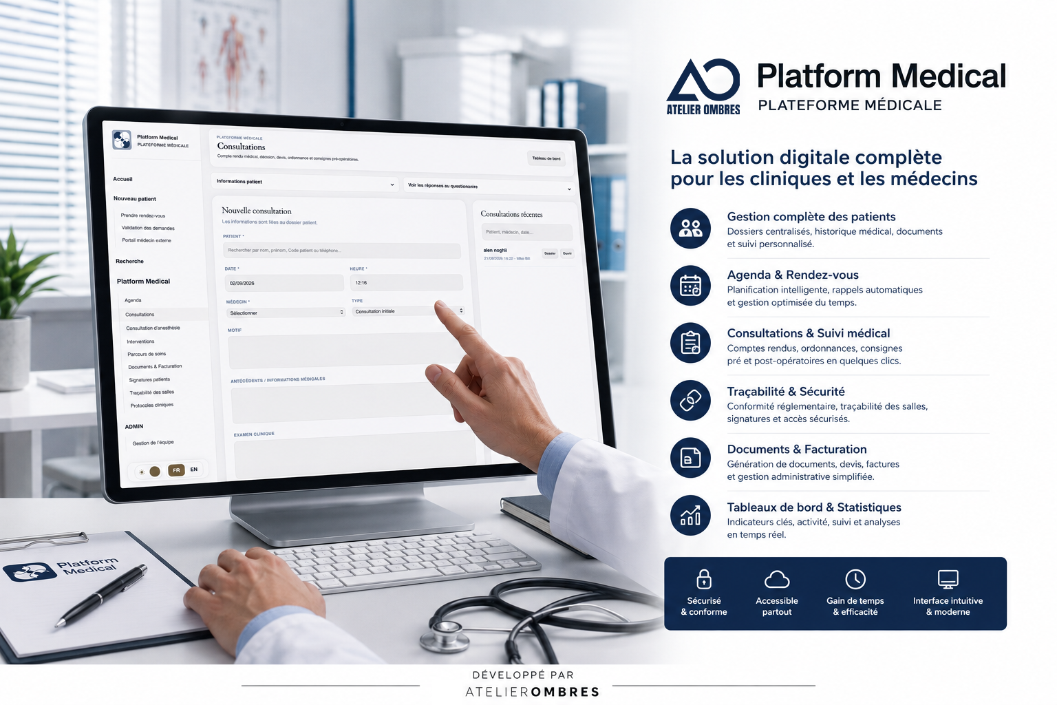 Plateforme médicale